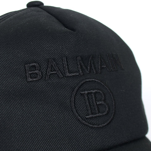 Balmain Black Basic Logo Cap